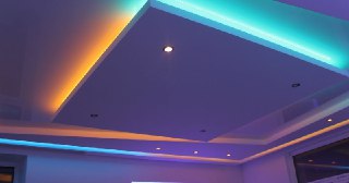 Натяжной потолок с подсветкой Ефремов, цена от 2160 руб.